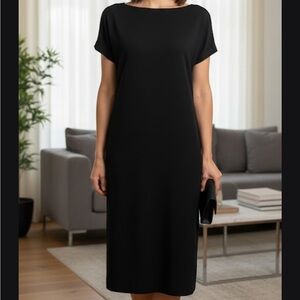 Ralph Lauren Elegant Black Midi Dress